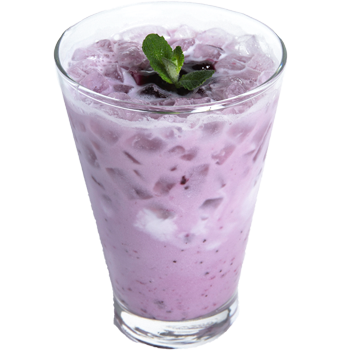 아이스 블루베리 라떼